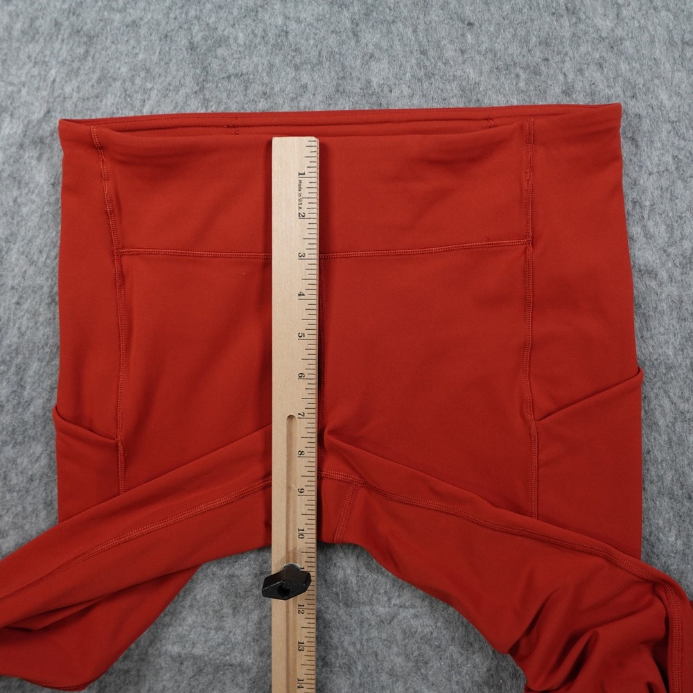 Lululemon Leggings Women Eight Red Speed Up Crop 21" Run Gym Athletic Workout - Picture 4 of 10